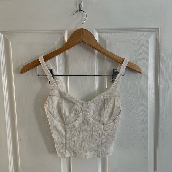 White Corset Top - Picture 1 of 4